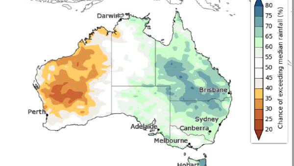 Pendulum swings towards spring rain in the east, dry in the west