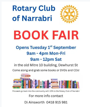 Rotary Club of Narrabri Book Fair
