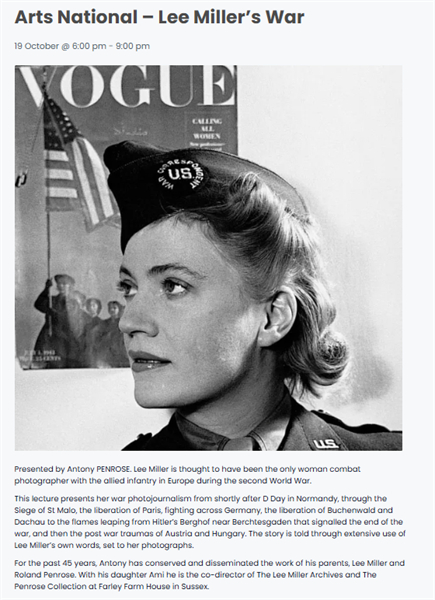 Arts National - Lee Miller's War
