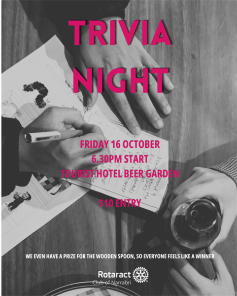 Trivia Night - Tourist Hotel Beer Garden