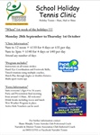School Holiday Tennis Clinic