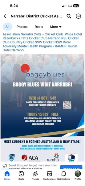 Baggy Blues Visit Narrabri
